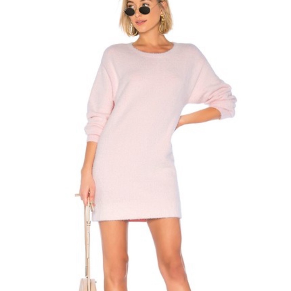 HOUSE OF HARLOW x Revolve pink Tonya sweater dress